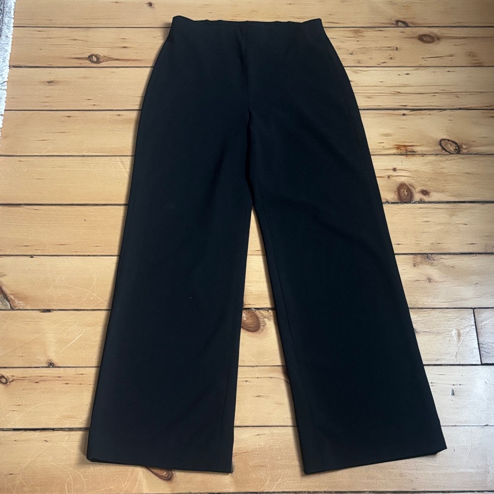 White House Black Market Black Wide-Leg Dress Pants